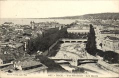 CPA Nice Vue generale Les Quais 
