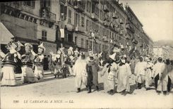 VINTAGE POSTCARD the Carnival has Nice