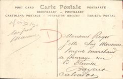 De la POSTAL de la VENDIMIA Niza estatua de Gambetta