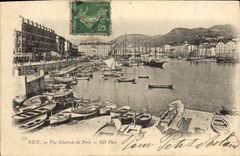 CPA Nice Vue Generale du Port Bateaux