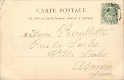 POSTAL de la VENDIMIA Niza la bahía de los ángeles vista del camino de Villefranche