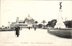 CPA Nice Jetee et Monument du Centenaire 