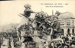 CPA Le Carnaval de Nice Char de la poissonnerie 