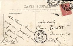 VINTAGE POSTCARD Nice the Cave Gardens and the Monument of the Centenary