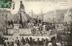 VINTAGE POSTCARD Carnival of Nice the small pocket of the benevolence
