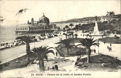 CPA Nice Palais de la Jetee et Jardin Public 