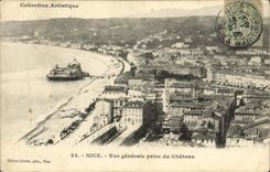 CPA Nice Vue generale prise du Chateau 