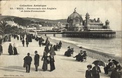 VINTAGE POSTCARD Nice Walk of Angalis and Jetee Walk