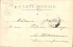 Lugar de la POSTAL de la VENDIMIA del casino y lugar Massena Niza