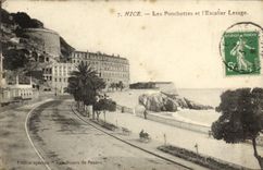 VINTAGE POSTCARD Nice Ponchettes and the Lesage Staircase