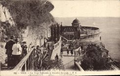 VINTAGE POSTCARD Nice the Tower Bellanda and Escalier Lesage Hotel Swiss