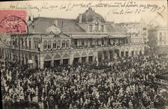 CPA Nice Scenes de Carnaval bar populaire place Massena