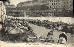 VINTAGE POSTCARD Nice the Spangle lavender fields TOP