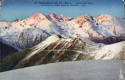 CPA Peira Cava Chaine des Alpes La cime du diable prise de l'Authion 