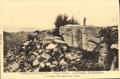 CPA Peira Cava Pierre Plate Le Passage des Echelles 