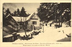 La POSTAL Peira de la VENDIMIA minó alrededores de restaurar Niza los deportes de invierno nacionales