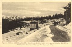 CPA Sports d'Hiver Peira Cava Environs de Nice et chaine des Alpes