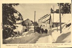 CPA Peira Cava Environs de Nice Sports d'Hiver Entree du Village 