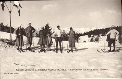 CPA Sports d'Hiver a Peira Cava Environs de Nice Skis Sports d'hiver