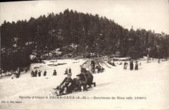 CPA Sports d'Hiver a Peira Cava Environs de Nice Skis Sports d'hiver Luge