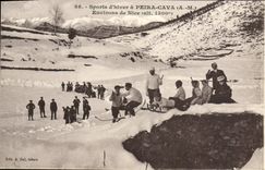 CPA Sports d'Hiver a Peira Cava Environs de Nice Ski Luge Skis Sports d'hiver