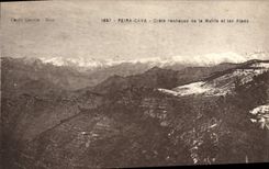 CPA Peira Cava Crete rocheuse de la Mairis et les Alpes