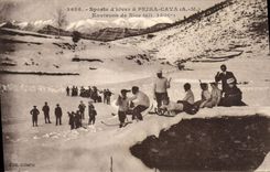 CPA Sports d'Hiver a Peira Cava Environs de nice Ski Sports d'hiver Luge