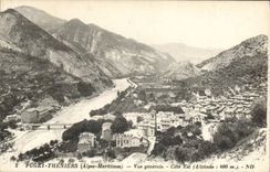 CPA Puget Theniers Vue generale Cote Est 