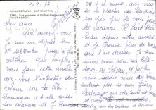 MODERN CARD Roquebrune Cape Martin View and the hotel Restoring Vistaero