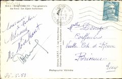 MODERN CARD Roquebrune View the Italian Alps