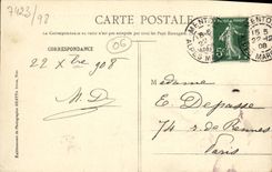 Panorama Cabbe Roquebrune de Martin del cabo de la POSTAL de la VENDIMIA Menton