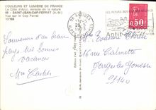 CPM Saint Jean Cap Ferrat Vue Sur le Cap