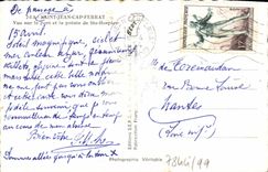 CPA Saint Jean Cap Ferrat Vue Sur le Port et la Pointe de Ste Hospice