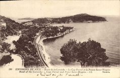 VINTAGE POSTCARD St Jean Cape Ferrat Road of the Cornice the Saint Old people's home