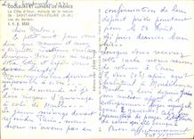 POSTAL MODERNA lago santo martin Vesubie de Boreon