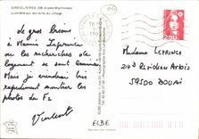 CPM Grolieres Lumiere sur les toits du village