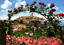 MODERN CARD Saint Paul View Dimensions Azure French Riviera of the old village