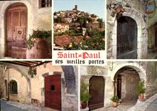 MODERN CARD Saint Paul Dimensions Azure French Riviera Its old doors