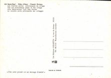 MODERN CARD Saint Paul Dimensions Azure French Riviera Its old doors