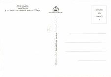 MODERN CARD Saint Paul Old woman Street Giving access to the village