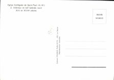 MODERN CARD Saint Paul Interior and Northern nave Laterate