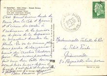 MODERN CARD Saint Paul Dimensions Azure French Riviera Vieille street picturesque Antiquites