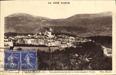 VINTAGE POSTCARD Saint Paul View Taken of the Cagnes Road