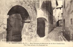 CPA Saint Paul Rue Grande et Amorces de la Rue Casse Cou