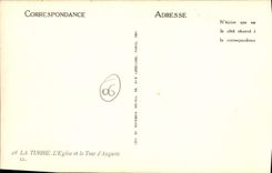 CPA La Turbie L'Eglise et la Tour d'Auguste