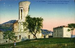 CPA La Turbie Vue sur la Tour d'Auguste et le Mont Agel