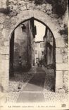 VINTAGE POSTCARD La Turbie the Street of the Gate