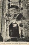 VINTAGE POSTCARD La Turbie Old street Roman Arc