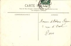 VINTAGE POSTCARD La Turbie View Taken Mount Battles