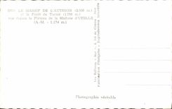 POSTAL MODERNA masa sólida de Authion y el taladro de Turini visto desde la placa del Madonna de Utelle